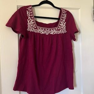 Magenta tunic shirt